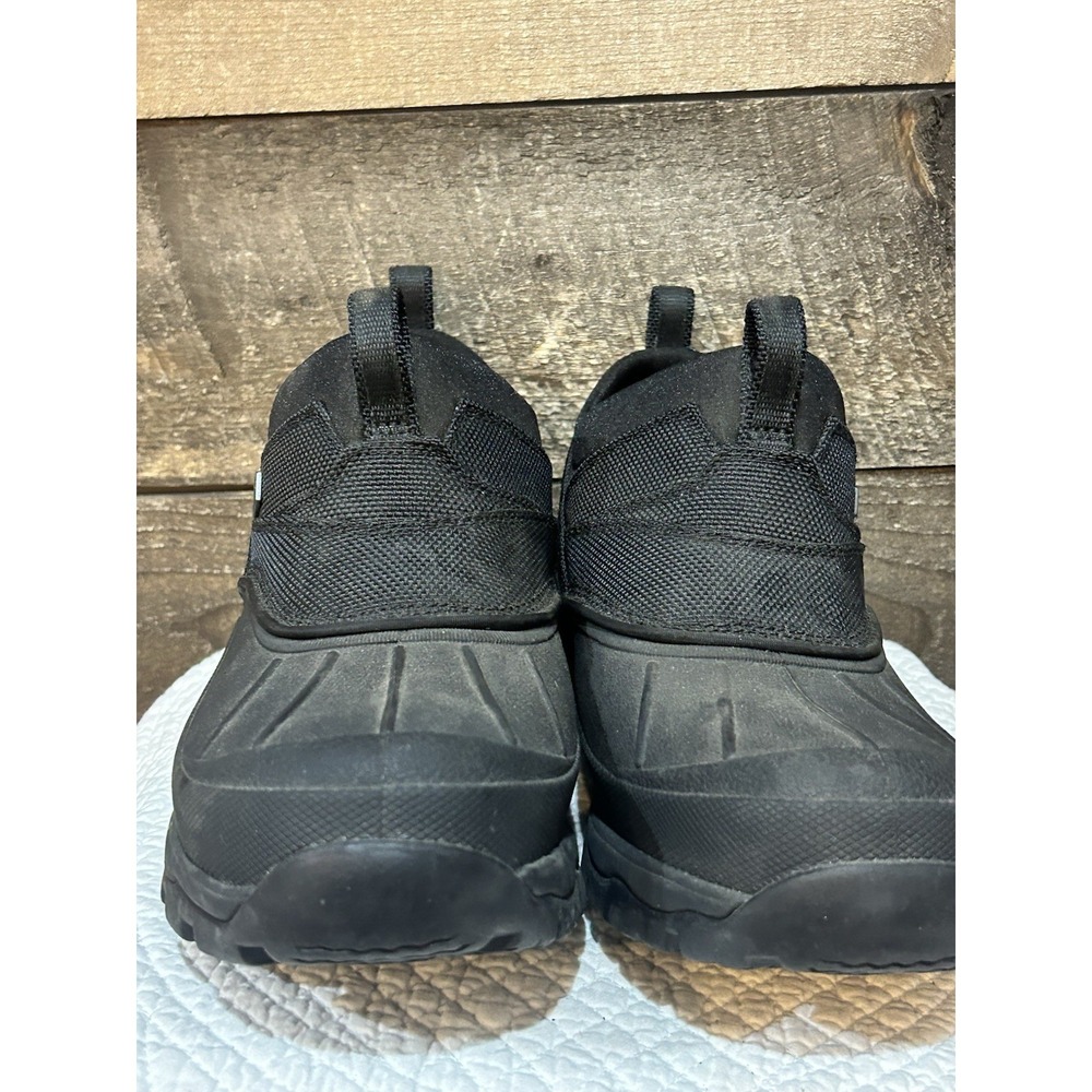 LL Bean Storm Chaser Tek 2.5 Duck Boots Mens 9 M Black Slip On Outdoor Winter - Picture 2 of 9